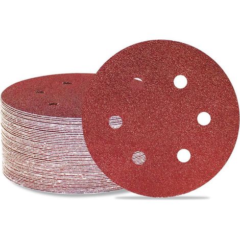 Schleifscheiben 150mm Klett 6 Loch 100 Körnung 50 100 Körnung (1/5)