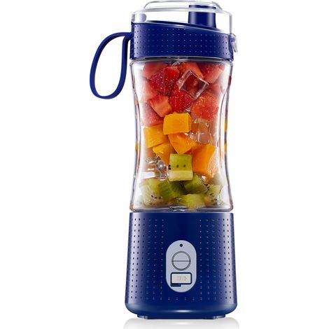 (Bleu foncé) Extracteur de jus domestique, blender multi-tasses, fonction de chargement USB (1/5)