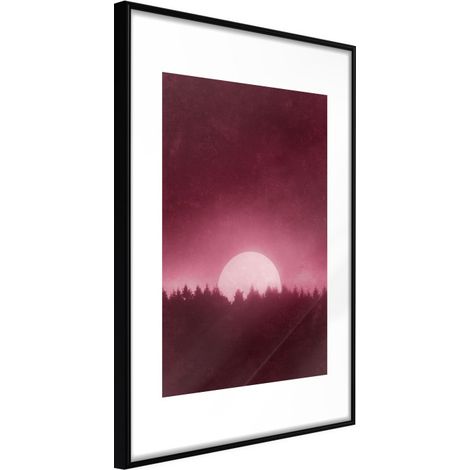 Affiche Murale Encadrée "Moonrise" 40 x 60 cm Noir