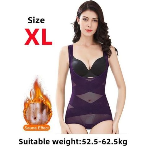 Ceinture de Sudation - Non spécifié - XL - Violet - Matériau respirant - Soutien lombaire (1/4)