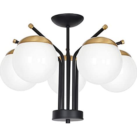 Lustre, métal, Verre, Noir, Or