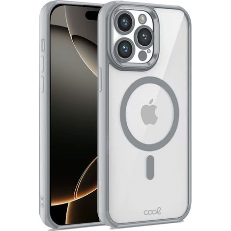 Carcasa COOL para iPhone 16 Pro Magnética Borde Plata