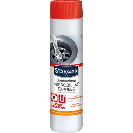 Déboucheur microbilles pour canalisations 500g STARWAX