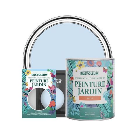 Peinture Jardin, Finition Satinée - Bleu Poudré (1/3)