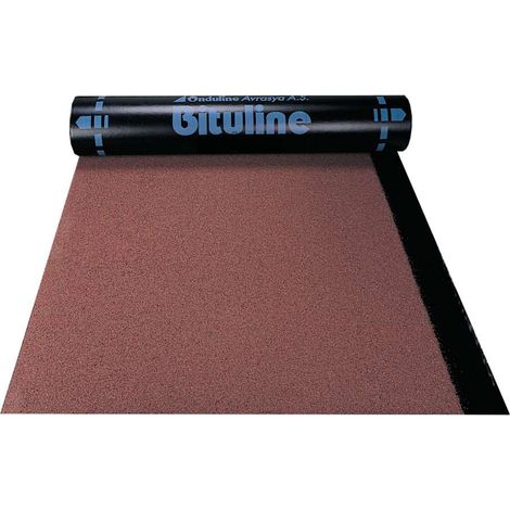 onduline - membrane impermeabilizzanti bituline ardesia rosso 4kg/m2 - 1 x 5 metri.