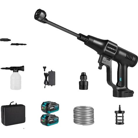 Pistolet à eau électrique, pression de 200 BAR, design sans fil, 2 Batterie (1/2)