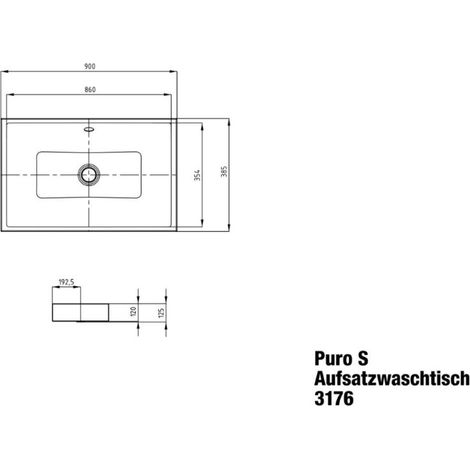 KALDEWEI 909207253001 vasque à poser PURO S Mod.3176