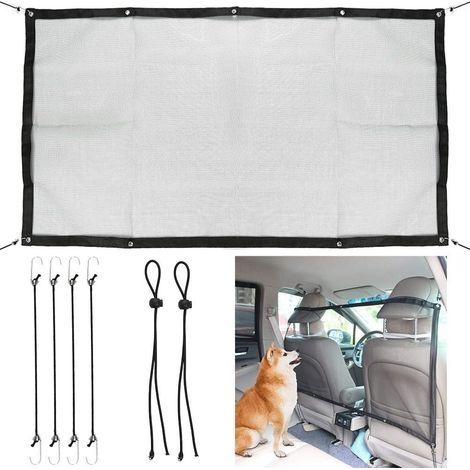 Séparation automatique de garde de filet de barrière de sécurité de voiture d'animal familier pour des filets de chat de chien attache aux sièges pour bloquer (1/5)