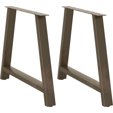 vidaXL Gambe per tavolo da pranzo a forma di A 2 pz 90x(72-73) cm (1/5)