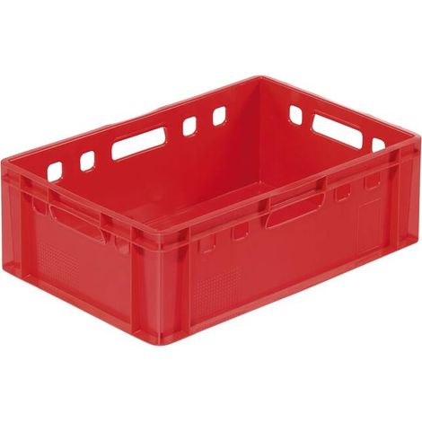 Eurofleischbehälter E2 60x40x20 rot (1/2)