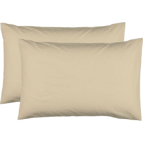 2 Taies d'Oreiller 50 x 70 cm - Ficelle
