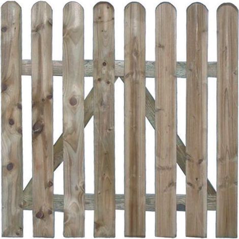CANCELLETTO IN PINO IMPREGNATO CON DOGHE CONTINUE  cm.100x100h.    VETTE