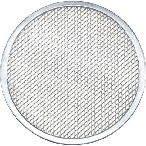 Pizza baking tray, Pizza oven tray, Pizza oven, Round baking tray, Cooking rack, Pizza, Aluminum, Silver, 30 cm (1/5)