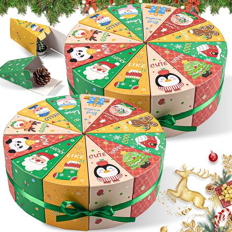 24 boîtes de calendrier de l'Avent, calendrier de l'Avent à remplir, 24 boîtes de compte à rebours de l'Avent, boîtes cadeaux pour la fête de Noël, calendrier de l'Avent de Noël DIY, pour (1/5)