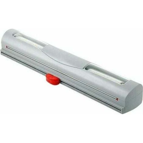 Distributeur de film plastique, distributeur de film alimentaire réutilisable Distributeur de film alimentaire rechargeable，gris (1/4)