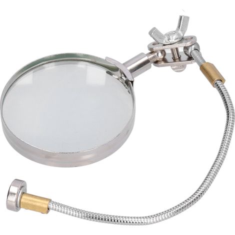 Loupe de bureau à col flexible avec bras articulé pour soudure, lecture, loisirs créatifs et établi (1/5)