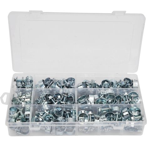 135 Stück Mini-Zinkschlauchschellen für 8-18 mm Kraftstoffschläuche (1/5)