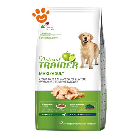 Trainer Natural Dog Adult Maxi Pollo - Trainer Natural Dog Adult Maxi Pollo - Sacco Da 12 Kg