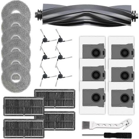 Lot de 23 pièces pour balais-serpillères Dreame X40 Ultra, L40 Ultra, X40 Master et Mova P10 Pro Ultra : brosse principale, filtres et sac à poussière. (1/5)