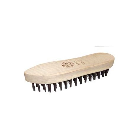 SPAZZOLA ACCIAIO A SCARPETTA- - 5 ranghi art.1642 cm.18,5x5,5 - 12 pezzi PAVAN