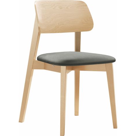 Silla Dearborn 101, Haya, 80x46x49cm, Tapiz, De madera, Madera