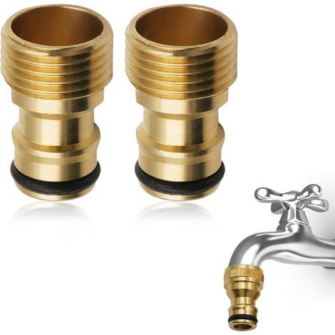 Universaladapter für Küchen- und Gartenarmaturen – Hydraulikanschluss für Gartenschläuche – 2 Stück (1/4)