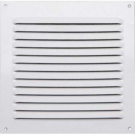 Grille aération VMC aluminium laqué blanc 150x150mm – Épaisseur 0,6mm – Installation facile pour circulation d'air optimale (1/2)