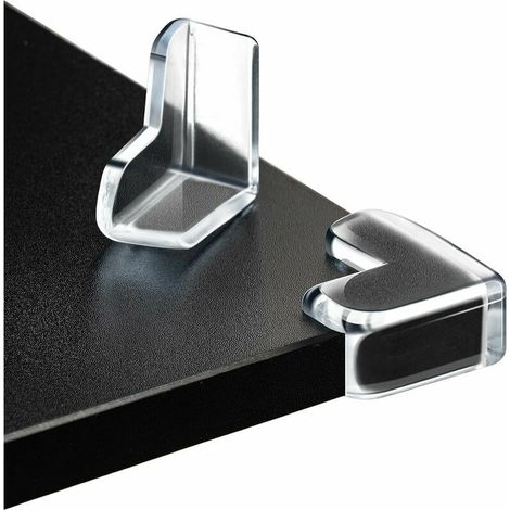 Baby Table Corner Protector, 12 Pieces Transparent Corner Protectors, Baby Table Corner Safety, Soft, Comes with Replacement Stickers (1/5)
