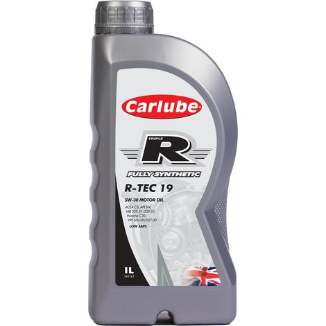 CarLube Triple R 5W-30 VW Low Saps huile 100% synthétique R-TEC 19, 1 L (1/5)