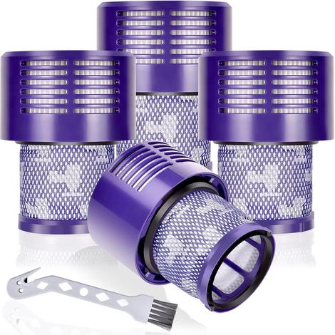 4 Pack Vakuumfilter Ersatz für Dyson V10 Cyclone Serie, V10 Tier, V10 Absolute, Teilenummer 969082-01