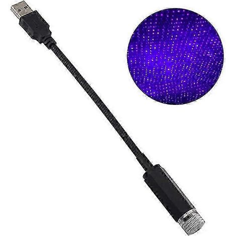 Lampe d'intérieur étoilée pour voiture, veilleuse USB romantique, décoration, cadeau idéal (1/5)