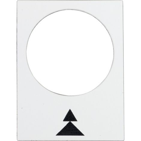 Zb2by4909 Schneider - étiquette - 30x40mm - Blanc - Droite Pv-gv - Harmony (1/2)