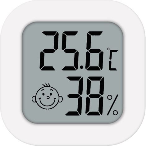 Mini-Innenthermometer, Feuchtigkeitsmesser, digitales LCD-Display, Temperatursensor, Hygrometer, Wetterstation (1/5)