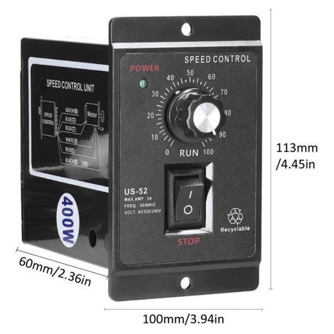 DEESSE SHOP-Moteur AC Monophasé à Vitesse Variable - Régulation Électronique Continue - Rendement Élevé - Pour Applications Industrielles (1/5)