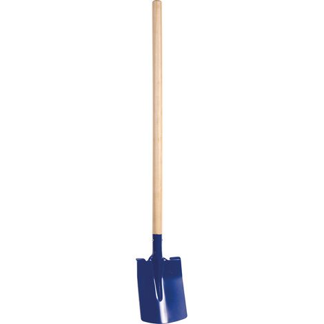Bêche à pointe carrée Pelles Rateaux Doublettes 90 cm Lame bleue Manche bois