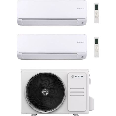 Bosch Climatizzatore Dual Split Climate 6000i 9+12 con 5000M 53/2 E Inverter R 32 Wi-Fi Optional Classe A++