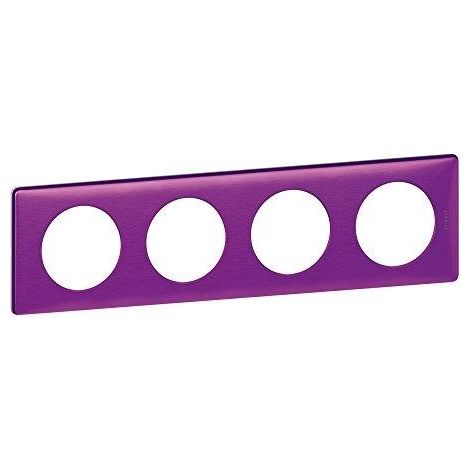 Legrand Céliane placchetta finitura iridescente viola 4 posti