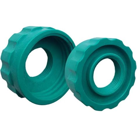 Adattatore in plastica per cisterne tipo cubo da 1000 lt da filetto grande mm 60 a filetto idraulico
