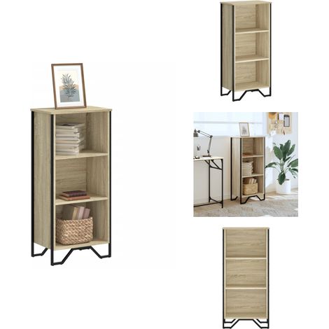 Bibliothèque chêne sonoma 50x31x106 cm bois d'ingénierie - Bibliothèque - Bibliothèques - Étagère - Armoire De Rangement (1/5)