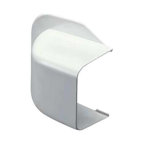 Sortie de mur coudée pour goulotte 65 x 50 mm – Blanc – Accessoire pour installation discrète de câbles – Profil Freddo – La Ventilazione