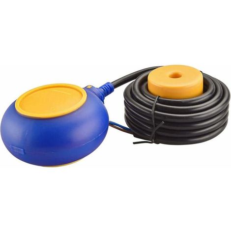 Pompe immergée circulaire avec interrupteur à flotteur, câble 10 mètres, 250V, 10ampères, idéale pour vidange et drainage. (1/5)