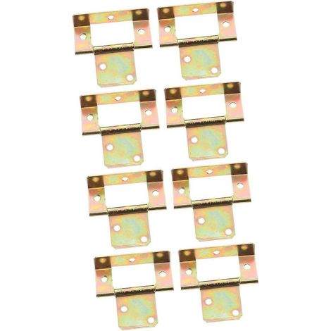 Veemoon Lot de 10 charnières sans mortaise pour portes pliantes de placard (1/5)