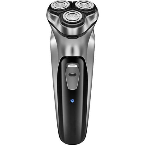 Rasoir électrique pour homme, rechargeable, humide et sec, avec têtes rotatives 3D, écran LCD, portable pour la maison et la salle de bain