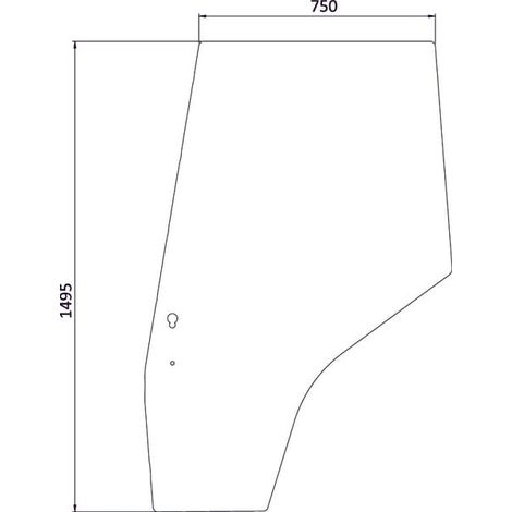 Vetro portiera sinistra UNIVERSALE 3805643M1N (1/2)