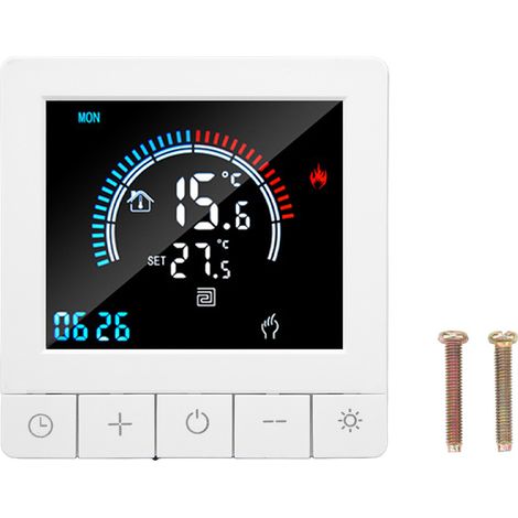 Régulateur de température mural tactile pour chauffage au sol intelligent, télécommande à distance, AC90-240V 3A avec liaison, contrôleur domestique (1/5)
