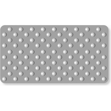 Décoweb – Dalle de sol PVC podotactile PMR – ERP – Couleur grise – Dimensions 80x42cm – Épaisseur 0,7cm – Système de plots en quinconce (1/3)