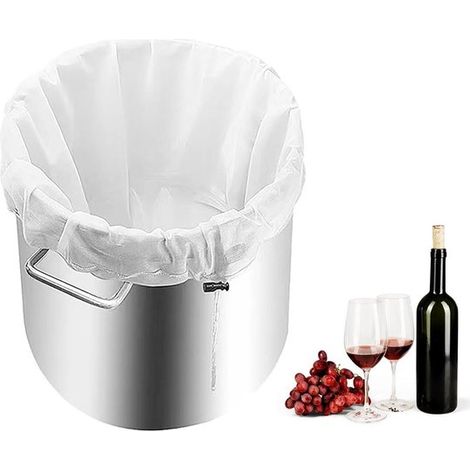 Bolsas de filtro de malla fina - reutilizables - aptas para la elaboración de vino (1/5)