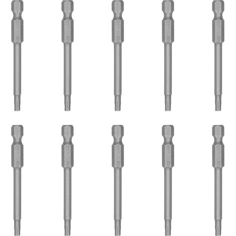 10 pièces embouts de tournevis magnétiques 3mm hexagonaux en acier allié S2 pour outils industriels électriques (1/5)