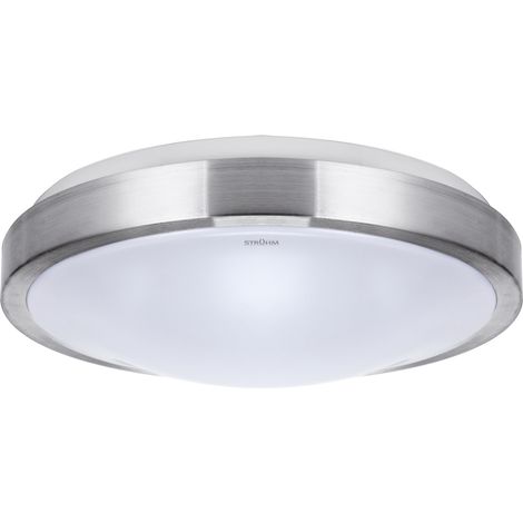 Plafonnier salle de bain LED Alex 12W Ø26 4000K chromé (1/2)