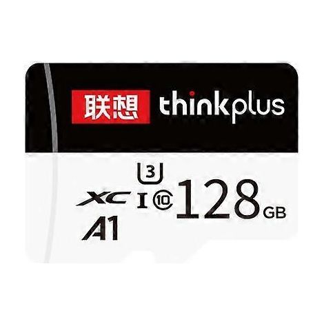 Carte mémoire microSD Lenovo thinkplus 128 Go, carte mémoire microSDXC haute vitesse UHS-I U3 classe 10 A1 (16 Go)